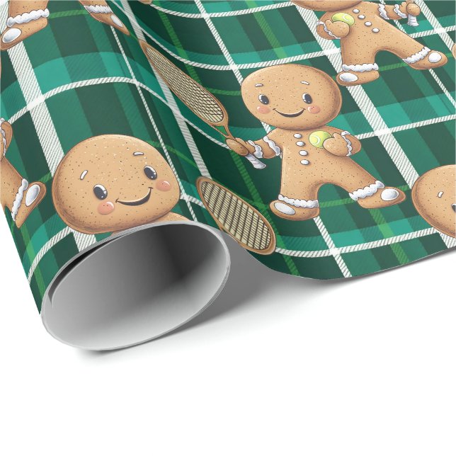 Papel De Presente Gingerpão Tênis Grand Slam 🎾 🎄 (Ponta do rolo)