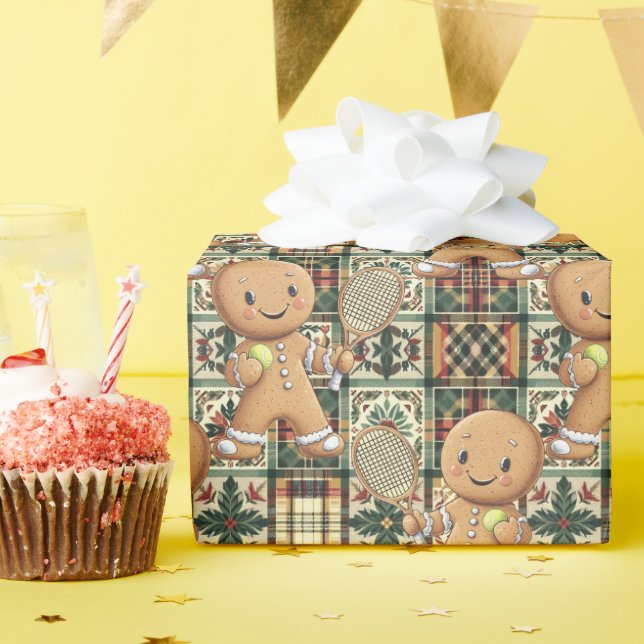 Papel De Presente Gingerpão Tênis Grand Slam 🎾 🎄 (Festa de aniversário)