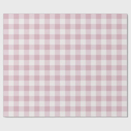 Papel De Presente Gingham Rosa