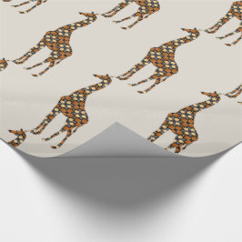 Papel De Presente Girafa