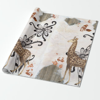 Papel De Presente Girafa Groovy