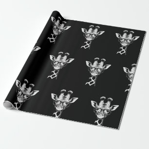 Papel De Presente Girafa Legal Gráfico Casual Verão Divertido Fofo A