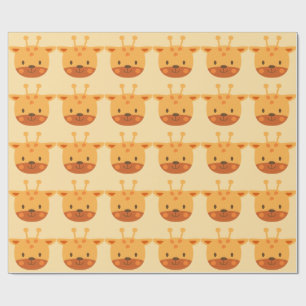 Papel De Presente Giraffe Birthday Kids Art