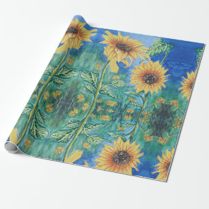 Papel De Presente Girassol
