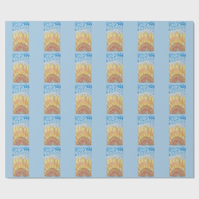 Papel De Presente Girassol Radiant Bloom (Aberto)