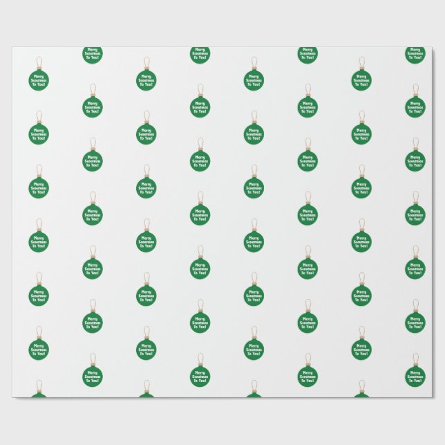 Papel De Presente Girl Scouting Christmas Wrapping Paper  (Aberto)
