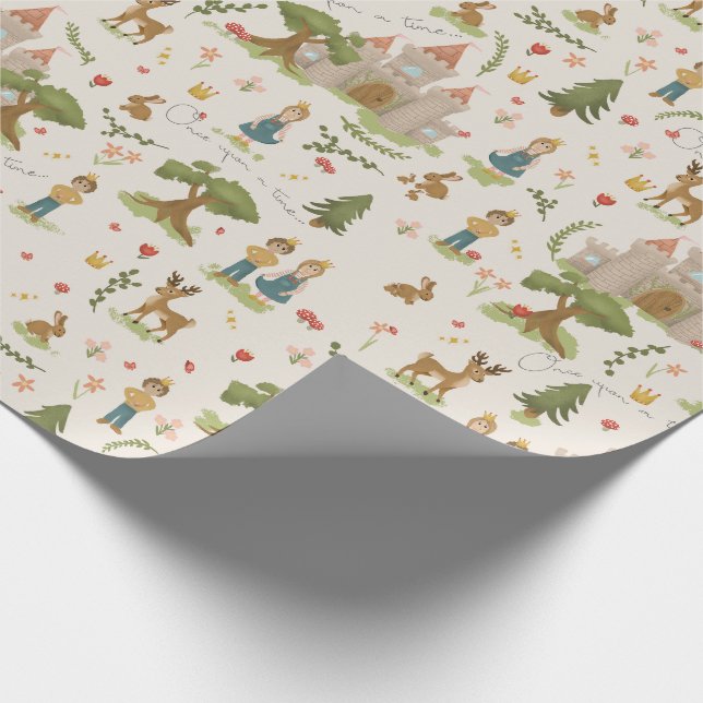 Papel De Presente Girls Magic Fairytale Princess Aniversário de cria (Ponta)