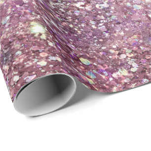 Papel De Presente Girly Pink Confetti Sparkle