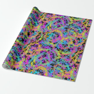 Papel De Presente giz de cera derretido multicolor :