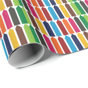Papel De Presente Giz Escolar Professor Crianças Colorido Divertido