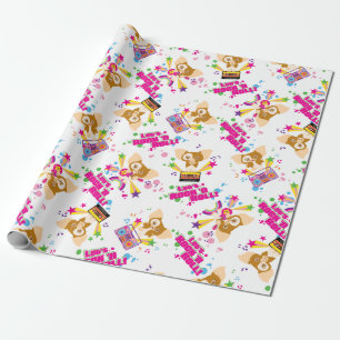 Papel De Presente Gizmo   Vamos Rock 'n Roll Pattern