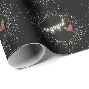 Papel De Presente Glam Black e Silver Engajados