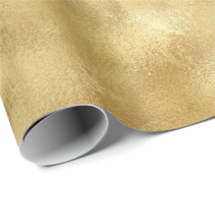 Papel De Presente Glam Dourado