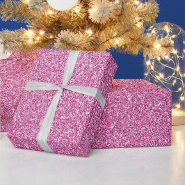 Papel De Presente Glam Pink Glitter