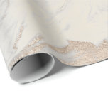 Papel De Presente Glam Pprecoce Ivory Silver White Marble Glam<br><div class="desc">Mínimalismo e Elegance Glam e Chic Delicate Wrappaper</div>