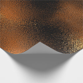 Papel De Presente Glama de gelo Dourado de vidro preto profundo