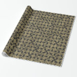 Papel De Presente Glamor Moderno de Ouro de Arranque Dourado Elegant<br><div class="desc">Papel de empacotamento</div>