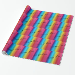 Papel De Presente Glitter Leo's