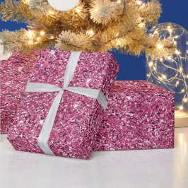 Papel De Presente Glitter Rosa Girassol