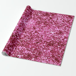 Papel De Presente Glitter Rosa Girassol