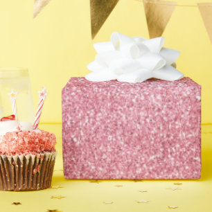 Papel De Presente Glitter Rosa Glitz Unicorn Sparkle