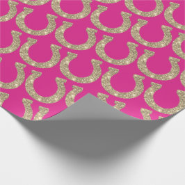 Papel De Presente Glitter Rosa Quente-Coleta Freseira-Quente