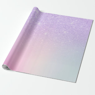 Papel De Presente Glitter roxo elegante de na moda com cinta