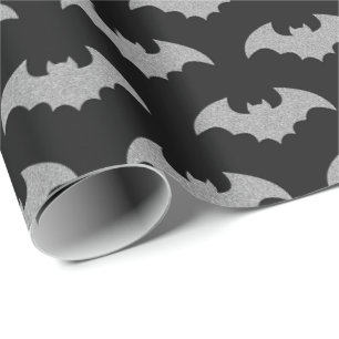 Papel De Presente Glittery Bat Halloween