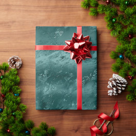 Papel De Presente Glitzy Emerald Green Ombre Marble