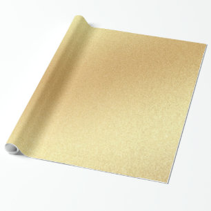 Papel De Presente Glossy para Ouro brilhante Dourado moderno Faux