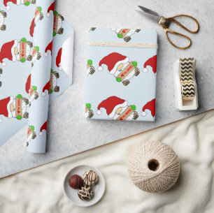 Papel De Presente Gnomo Christmas