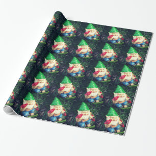 Papel De Presente Gnomo de Jardim na minha Camomila#nommeujardim