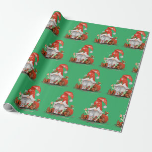 Papel De Presente Gnomo de Natal