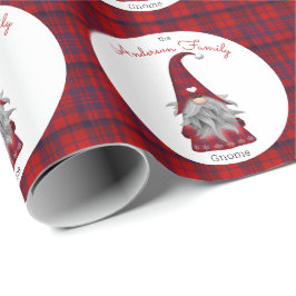 Papel De Presente Gnomo de Natal da família russa