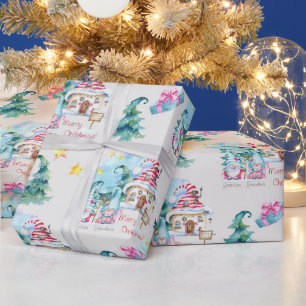 Papel De Presente Gnomos de Natal