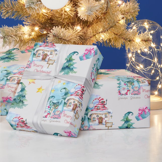 Papel De Presente Gnomos de Natal (Feriados)