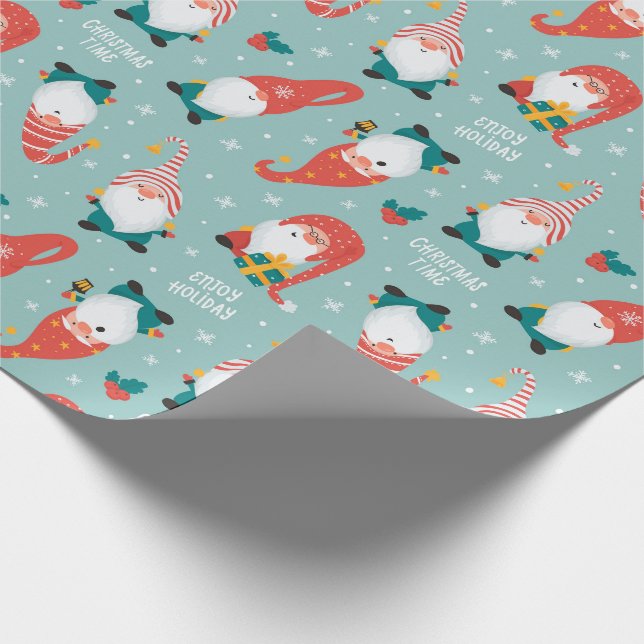 Papel De Presente Gnomos de Natal (Ponta)