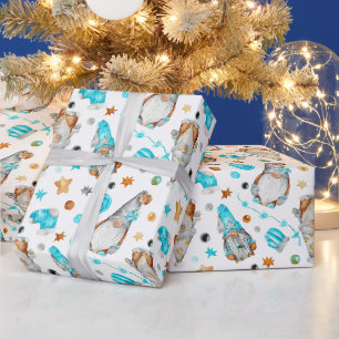 Papel De Presente Gnomos de Natal com Cortes Russos