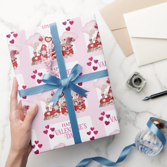 Papel De Presente Gnomos dias de os namorados num Comboio (Presentear)