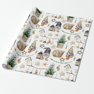 Papel De Presente Gnomos Russos do País de Natal, Decorações