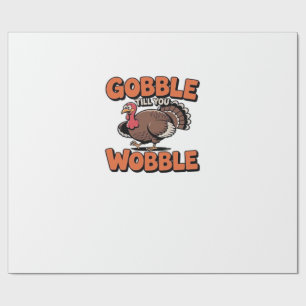 Papel De Presente Gobble Até Você Cambalear � Camisa de desenho anim