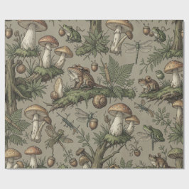 Papel De Presente Goblincore Forest Wrap
