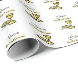 Papel De Presente Godson First Communion Chalice