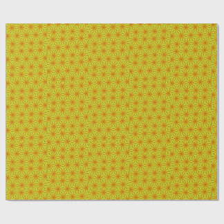 Papel De Presente Gold Kaleidoscope Fractal Pattern