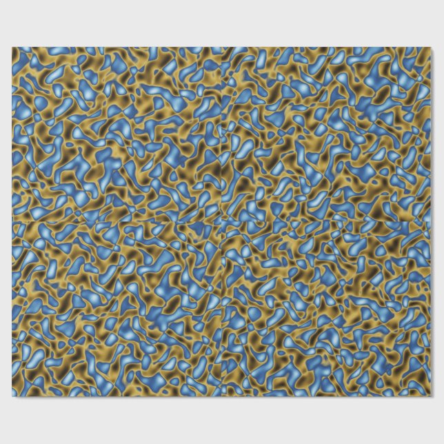 Papel De Presente Golden colours pattern  (Aberto)