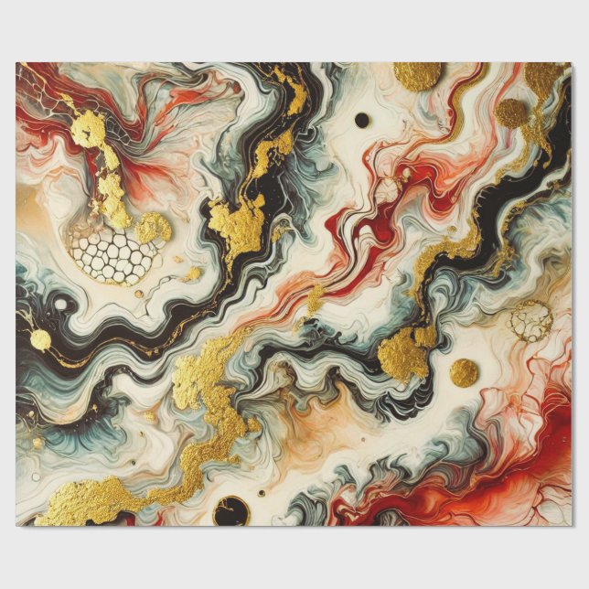 Papel De Presente Goldene Flüsse  (Aberto)