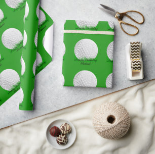 Papel De Presente Golf Ball em Grass