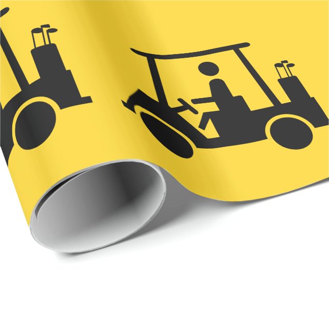 Papel De Presente Golf Buggy (Ponta do rolo)