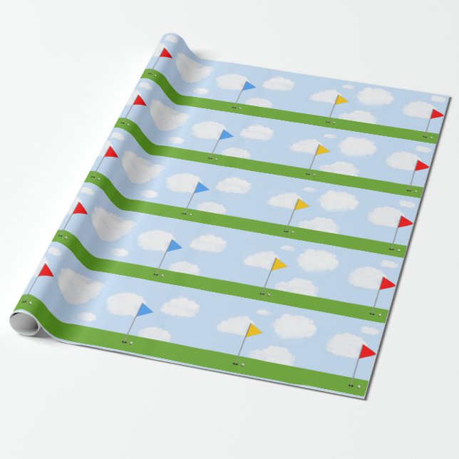 Papel De Presente Golf Gift (Desenrolado)