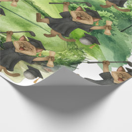 Papel De Presente Golf Graduation themed for Cat Lover Golfer